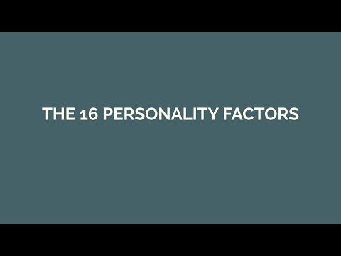 Raymond Cattell&rsquo;s 16 Personality Factors