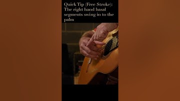 Classical Guitar: Advice on right hand free stroke movement #shorts