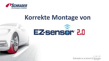 Montage von Schrader EZ-sensor 2.0, Teilenummer:1210/Mounting  EZ-sensor 2.0, part number:1210
