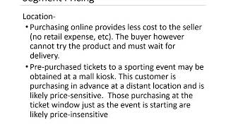 11. Segment Pricing Strategy