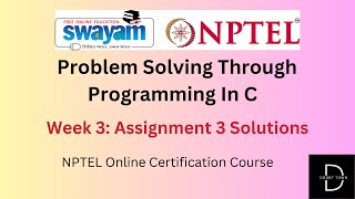 Problem Solving Through Programming In C Week 3 Assignment Answers  ||Jan 2024|| NPTEL