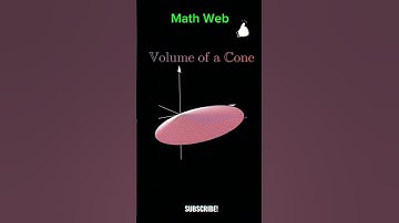 Volume of cone by ingration visual proof #shorts