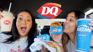 TRYING DAIRY QUEEN FOOD FOR THE FIRST TIME EVER!! MUKBANG