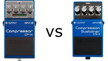BOSS CS-3 vs BOSS CP-1X  in war of the compressors Part 1