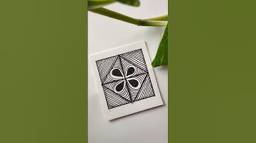 Draw with me / zentangle pattern #shorts #shortsfeed #drawing #satisfying