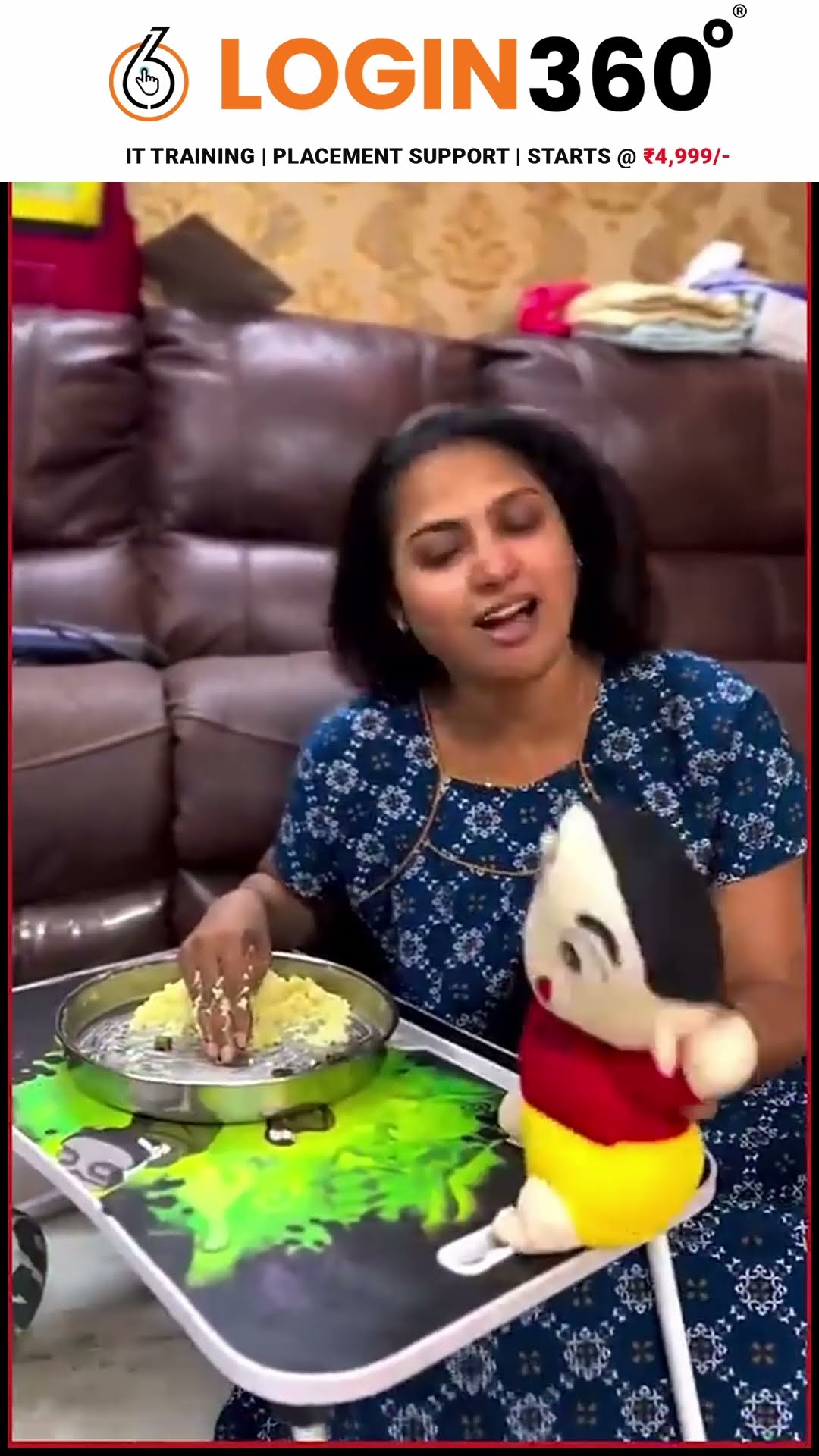 'பையனுக்கு 4 வாய் ஊட்டி விடுறதுக்கு எவ்வளவு கஷ்ட படுறாங்க Myna Nandhini' ? Fun Video