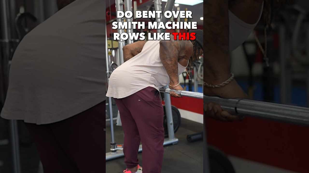 Do Bent Over Smith Machine Rows Like THIS!