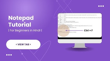 View Tab | Notepad Tutorial #4 | #decodewithRk