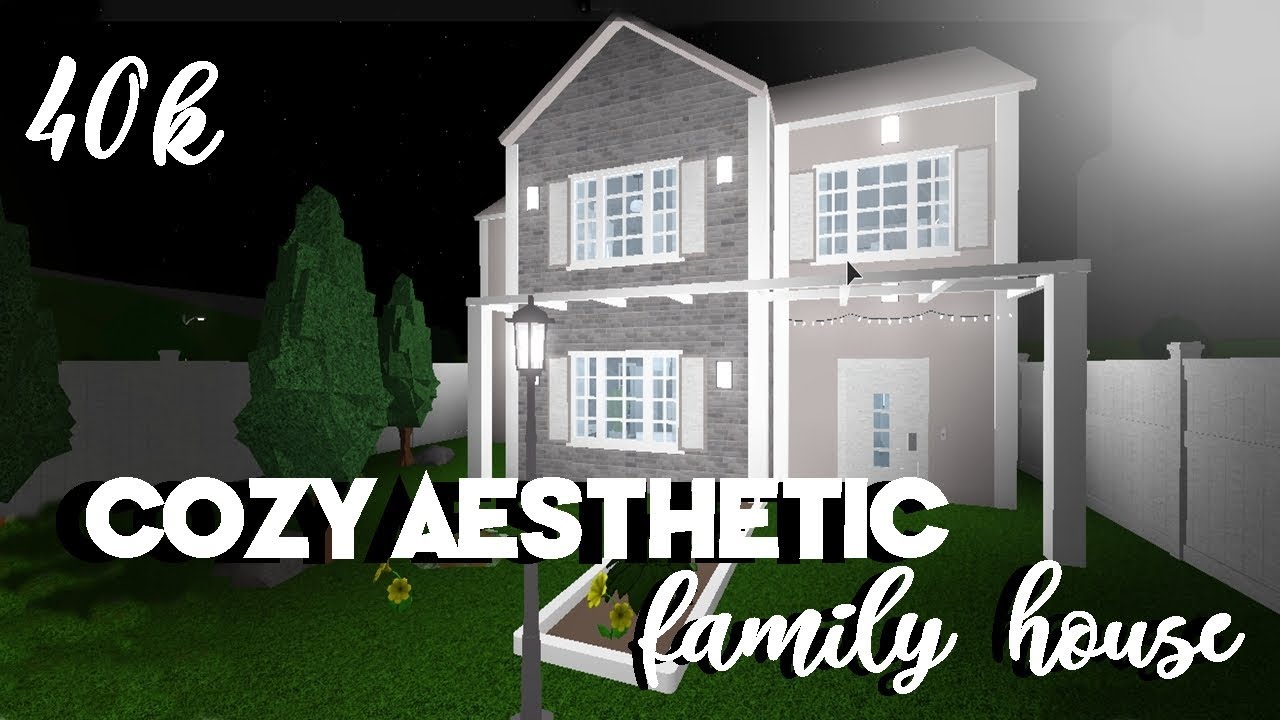 Roblox Welcome To Bloxburg Cozy Aesthetic Family House Youtube