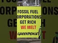 Melting statues outside Colosseum protest fossil fuel corporations