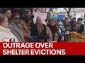 Outrage over NYC migrant shelter evictions