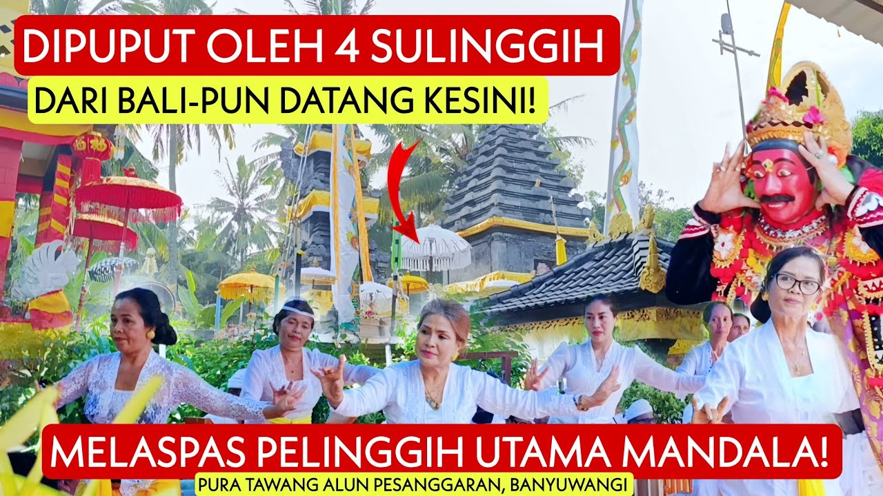 DIPUPUT 4 SULINGGIH!!! SEPERTI INILAH MELASPAS PELINGGIH UTAMA MANDALA PURA TAWANG ALUN BANYUWANGI!!