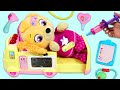 Paw patrol baby skye feels sick and gets toy ambulance doctor checkup  kids learning imagine ink