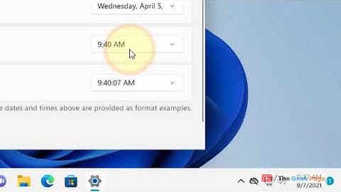 Change Clock To 12 or 24 Hour Format In Windows 11