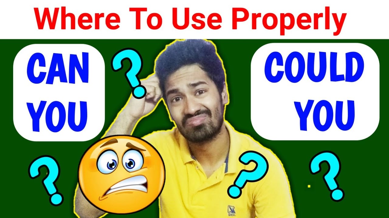 Can You vs Could You what is the basic difference can vs could English Grammar ICONIC