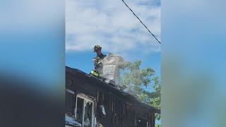 Elyria Firefighter Injured Battling House Fire