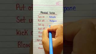 Did you know these phrasal verbs and their meanings?