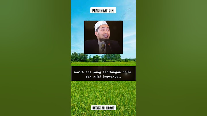 Sesuatu Saat Ini Yang Terjadi Lebih Dari Pada Hewan || Ustadz Adi Hidayat