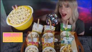 Asmr Best Gourmet Popcorn Ever! | 6 Delicious Flavors | Whispered Taste Test  Opopop