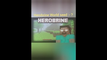 Herobrine world seed ll herobrine first sightings place ll horror seed #shorts #minecraft #herobrine