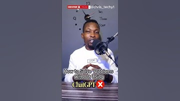 A quick way to solve problems without using ChatGPT. #howto #ai #viral #tech #chatgpt #deepseek