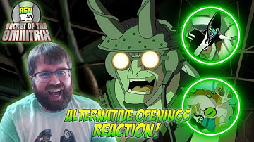 Ben 10: Secret Of The Omnitrix Alternative Openings REACTION!!! (Eye Guy/XLR8)