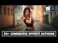 50 cinematic color grading photoshop action free 