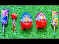 Asmr Candy Unboxing Kinder Joy Eggs And Colorful Lollipops Videos