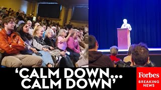 WATCH: Harriet Hageman Booed At By Constituents During Town Hall As She Defends DOGE, Elon Musk