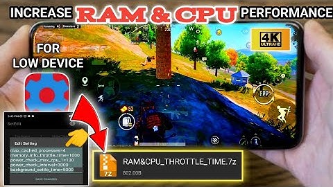 Setedit tweaks | to increase RAM & CPU performance in android | fix lag for gaming