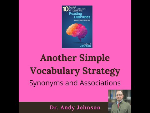 VOCABULARY: SYNONYMS AND ASSOCIATIONS AND SUPER WORD WEB