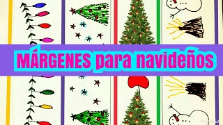 Bordes navideños | márgenes navideños | márgenes para Cuadernos | márgenes de Navidad