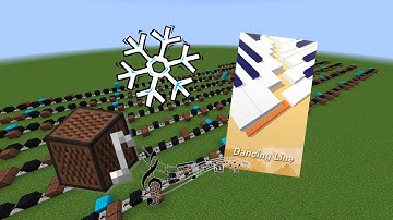 Minecraft: Dancing Line - The Winter with Note Blocks