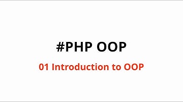 1 PHP OOP Introduction to PHP Object Oriented Programming