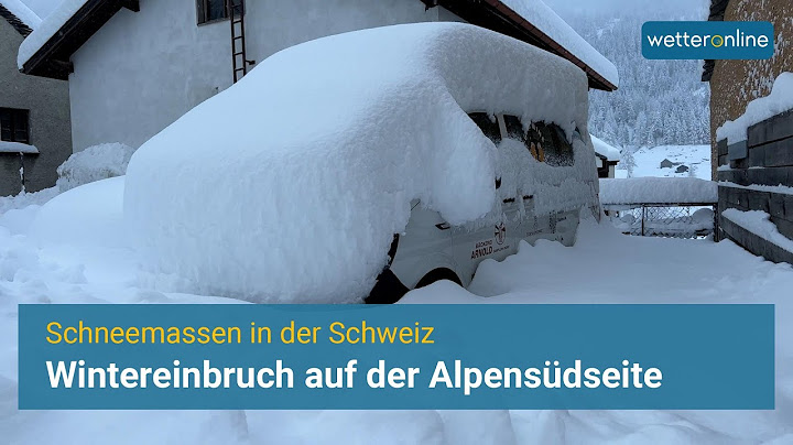 Schneemassen auf der Alpensüdseite: Über einen halben Meter Neuschnee