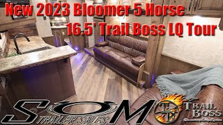 New 2023 Bloomer 5 Horse Trailer with Custom 16.5' Trail Boss LQ, Mangers, Hydraulic Jack 🐎🐎🐎🐎🐎