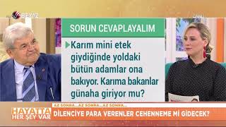 Karım mini etek giydiğinde ona bakan adamlar günaha giriyor mu? Resimi