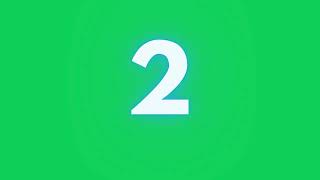 10 second Timer with blue glow | copyright free #greenscreen #yt #timer #countdown