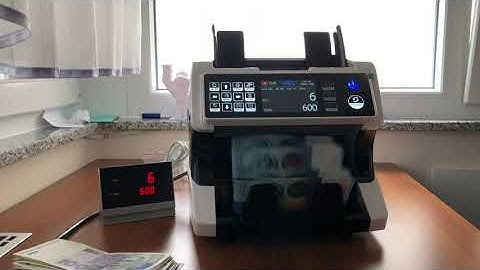 MUNBYN Bank Grade Money Counter Machine Mixed Denomination, Value Counting, Serial Number