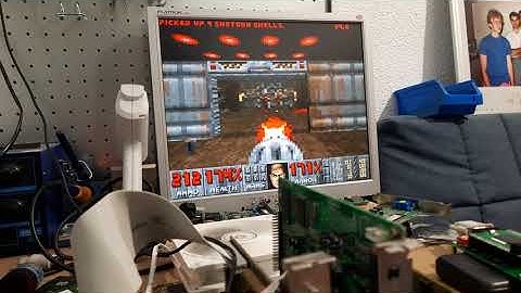 FastDoom on a TI 486DLC 40MHz