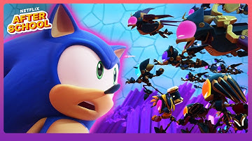 Sonic Battles Nine and the Grim Robots! 🤖💥 Sonic Prime | Netflix Family