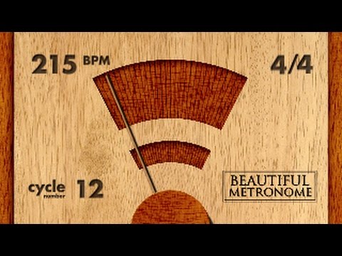 temporary 215 BPM 4/4 Wood Metronome HD