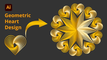 How To Make Geometric Heart Design | Adobe Illustrator CC Tutorial