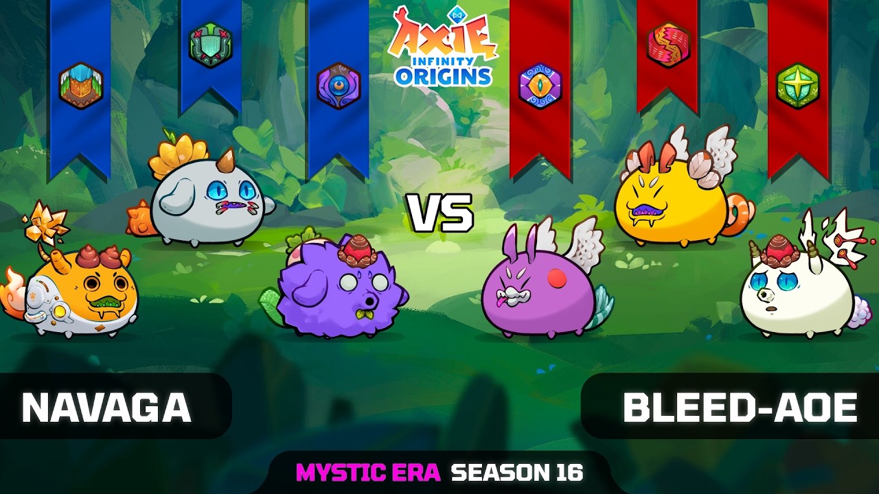 NAVAGA vs BLEED-AOE | SEASON 16 | AXIE INFINITY ORIGINS - YouTube