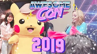 🕹️✨ Awesomecon 2019 (Saturday) | Detective Pikachu, Tara Strong, and mini haul