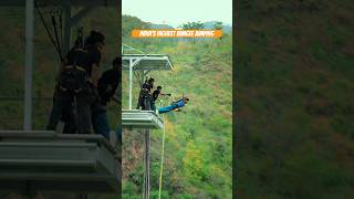 Bungy In Rishikesh #bungee #bungeejumping #jumping #adventure #trending #viral #bungy #shorts