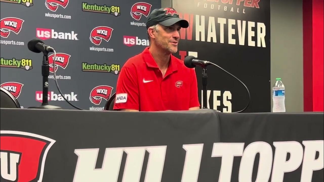 09-02-23 Western Kentucky Hilltoppers Football Coach Tyson Helton