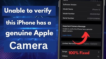 Unable to verify this iPhone has a genuine Apple Camera Fix/Important  Message iPhone12/13/14Pro Max