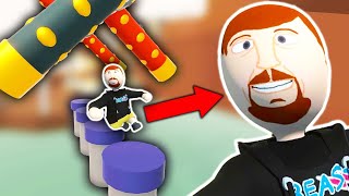 MR. BEAST VS. NINJA WARRIOR OBSTACLE COURSE! (Human Fall Flat)