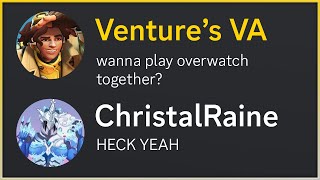 I Played Overwatch with VENTURE'S VOICE ACTOR!!!